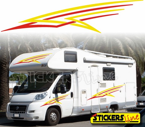 Autocollants camping car - autocollants, de