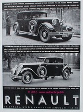 PUBLICITE ANCIENNE VOITURE RENAULT LES STELLAS REINA NERVA VIVA MONA DE 1930 AD