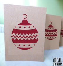 Noël Boule Pochoir pour Art