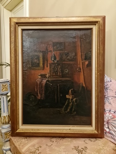 Peinture ancienne huile - ancienne,, sur