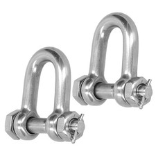 Lot De 2 Manilles D'Ancrage En Acier Inoxydable 304 Avec Anneau En D Pour