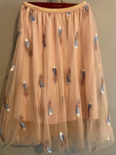 Jupe longue tutu tulle brodé - tutu,