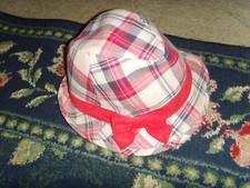 GUC Pink Plaid Hat Fedora New