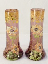 Paire de Vases LEGRAS en verre
