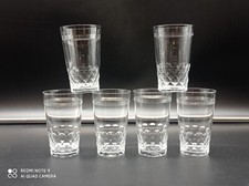 6 verres gobelet en cristal de