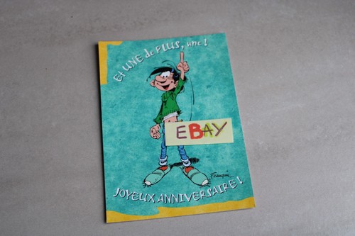 Carte postale gaston lagaffe - carte,
