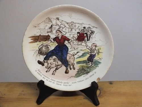 Assiette digoin sarreguemines - assiette,