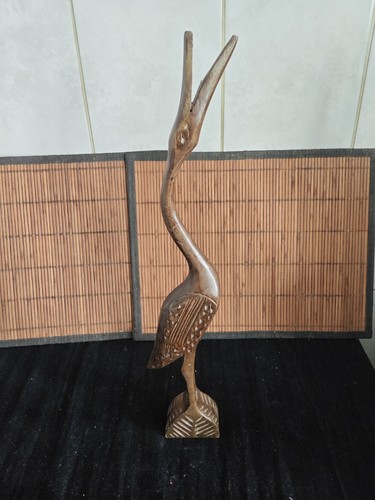 Statuette oiseau bois - –oiseau, en