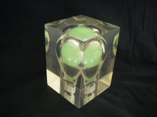 Vintage 1970 inclusion ampoule - vintage,