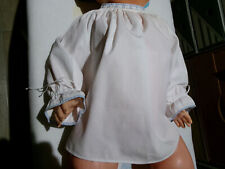 vetement brassière baigneur 60cm bébé 3 mois coton blanc vintage 1960