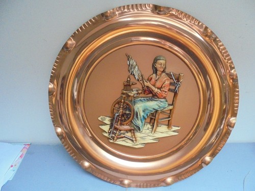Assiette décorative cuivre - assiette,