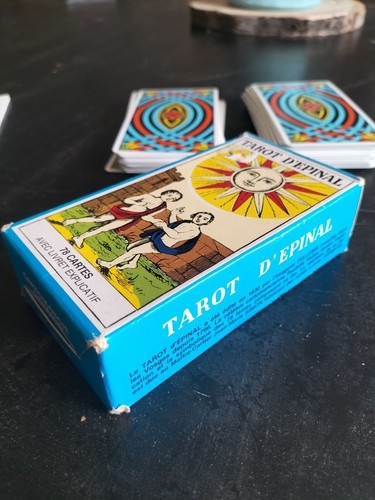 Antique tarot games epinal - of,