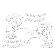 VÉLO ITALIEN BLANC - 120 MM -