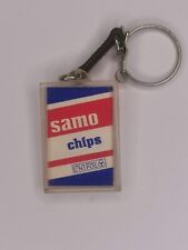 Porte clé vintage Samo Chips Unipol ancien porte clef R016