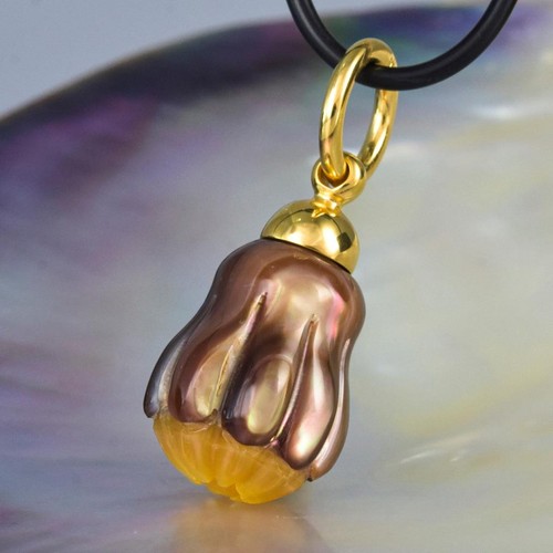 Pendentif fleur coquillage - pendentif,
