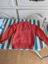 Pull sweat orange Kids 24 mois m. longues 100 % coton avec petite fermeture...