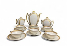Art déco, service à café 9 pièces porcelaine Limoges vers 1930