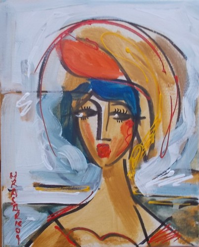 Acrylique sur toile peintre - acrylique,