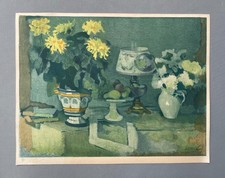 Nature morte, lithographie d'après Henri Ottman, numérotée, XXe