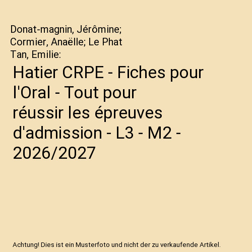Hatier crpe fiches pour - crpe,