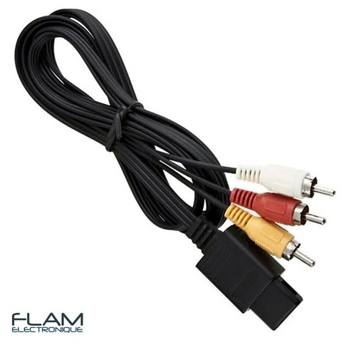 Cable audio video - rca, n64