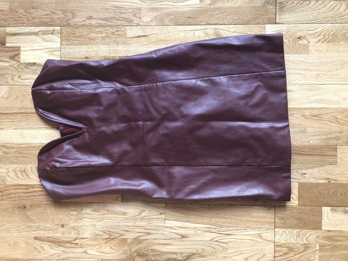 Robe bordeaux simili cuir