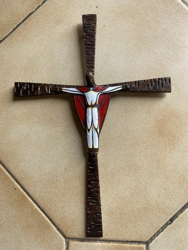 Christ émaillé sur - sur, croix