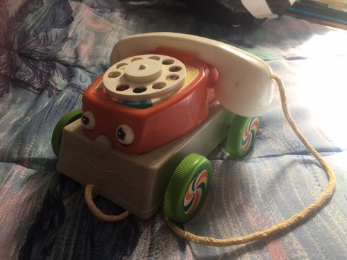 Téléphone jouet vintage 1970 - téléphone,