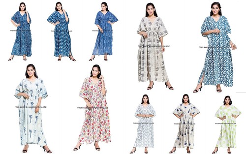 Femme bohémien coton robe - bohémien,