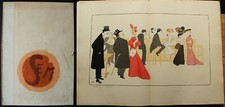 SEM (Georges Goursat) Album dit Maxim's, 25 lithographies orig dont 6 pl. double