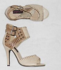 SERGIO TODZI sandales végan bicolore beige & taupe P 36 TBE