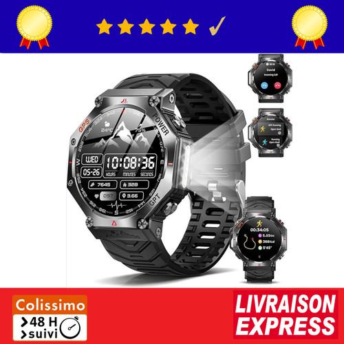 Montre connectée homme - montre,