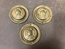 Lot 3 plaques en laiton embouties militaires déco de meuble ou malle militaria