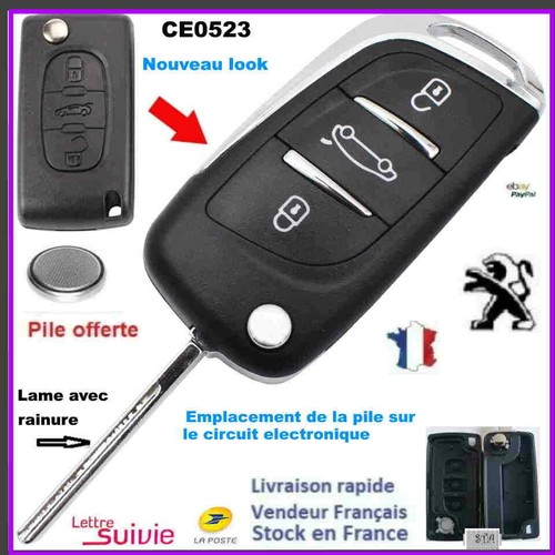Coque cle plip modifiee - cle,