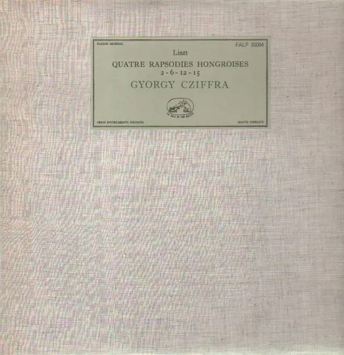 Liszt quatre rapsodies - lp,