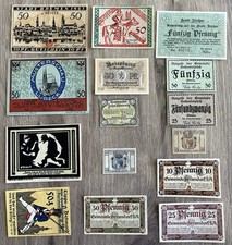 Lot De 15 Billets Allemand (Notgeld) (61)De 1920 A 1922 . Dans L’état