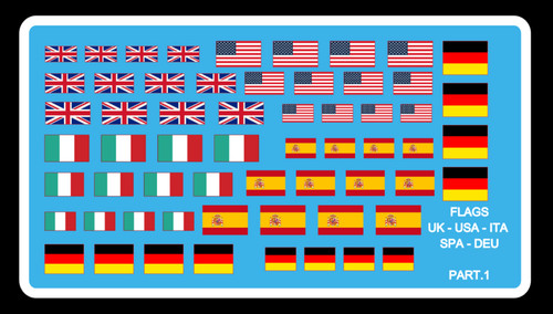 Décalcomanie decals flags - decals, uk