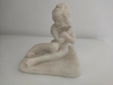 ANGEL CHILD FIGURINE STATUETTE VINTAGE STATUE FIGURINE ENFANT ANGE SCULPTURE