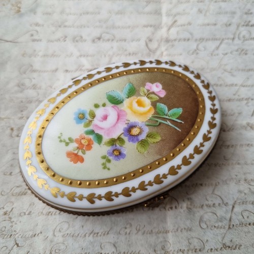Boite porcelaine peinte - porcelaine,
