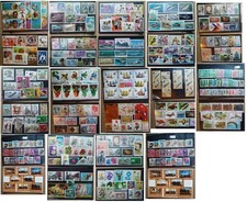 Lot  timbres sur plaquette tous pays