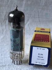 EL84 6BQ5 Mazda measured Vacuum Tube, lampe, Röhre, Valve. Slightly Used