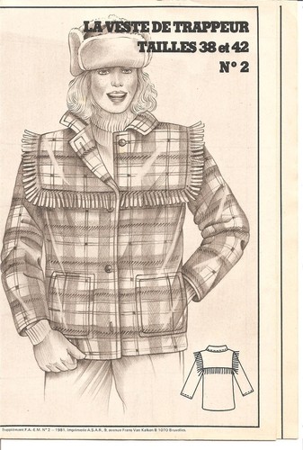 Patron couture veste - patron, la