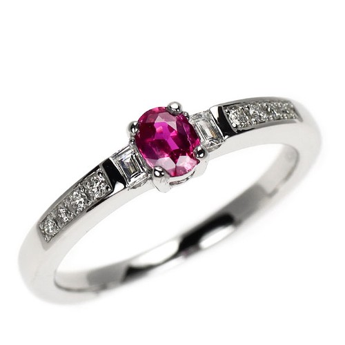 Bague diamant rubis sang - , de