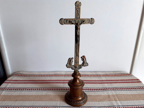 Ancien crucifix cm - de, en