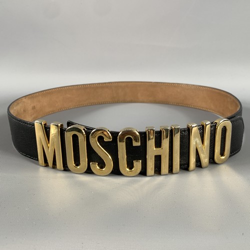 Moschino ceinture cuir noir - ceinture,