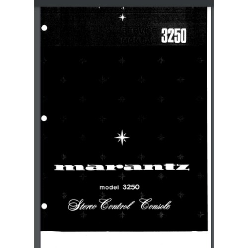 Marantz 3250 service - marantz, stereo