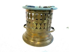 Rare Ancienne lampe à alcool Réchaud Charles Pigeon avec dessus émaillé