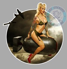 STICKER PINUP BOMB AUTOCOLLANT