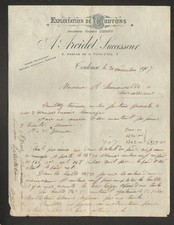 TOULOUSE (31) PLUMES DUVETS CHIFFONS SOIES " Maison GIBERT / A. ARCIDET" en 1907