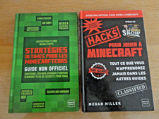 Lot de 2 " livres MINECRAFT " strategie / hacks guide non officiel